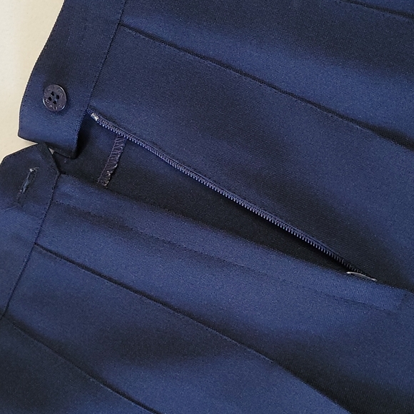 HEAD Tennis Skirt Vintage 70s Pleated Mini Retro Sportswear Athletic Navy Blu 10 - Picture 6 of 10